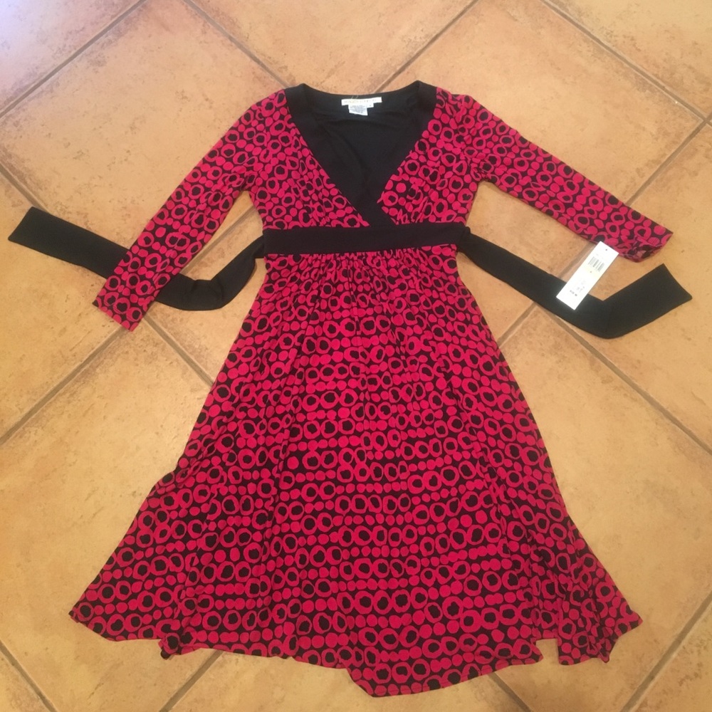 Maggy London Faux Wrap Top Dress