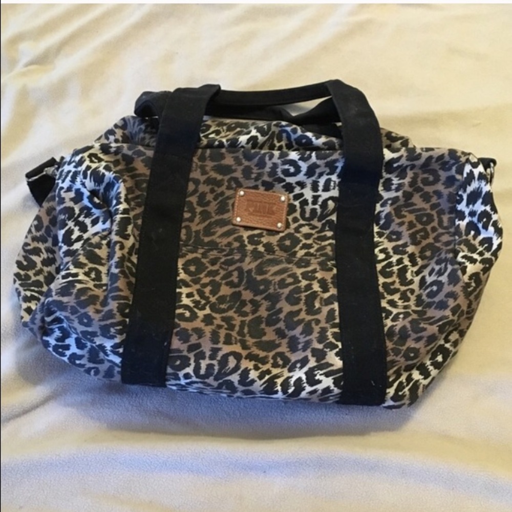 Pink vs cheetah gym bag