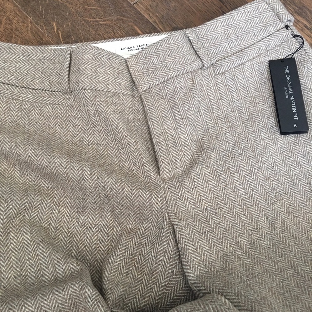 NWT Banana Republic Wool Trousers Martian Fit