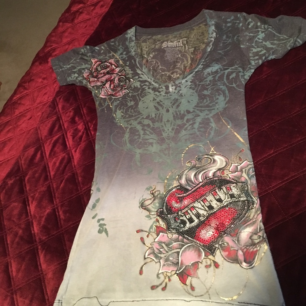 Sinful Rhinestone shirt