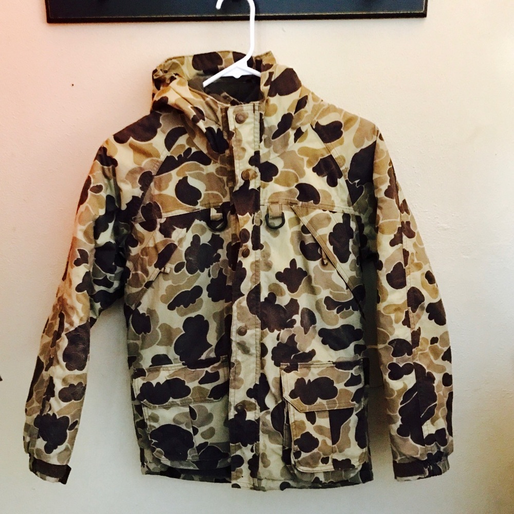 Cabela's Boys Camo Hunting Parka Coat L (14-16)EUC