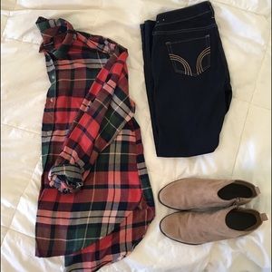 AMERICAN EAGLE FLANNEL BUTTON UP NWOT
