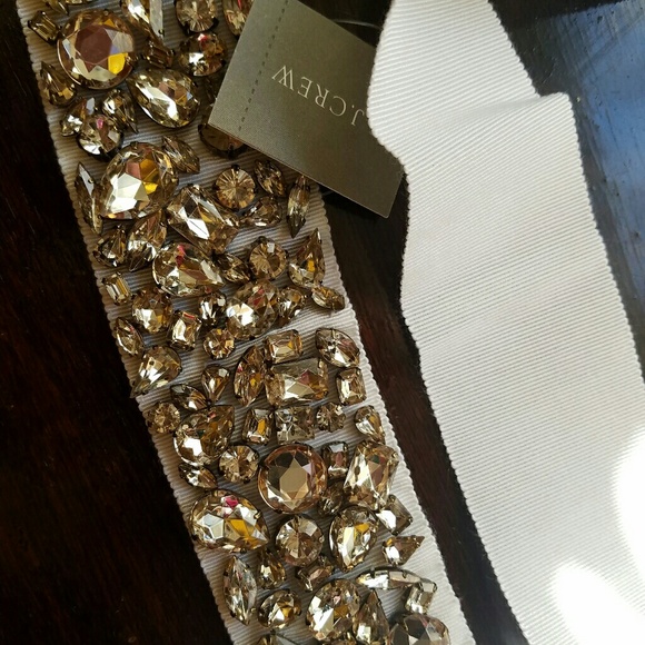 NWT J. Crew white bridal sash retails for $258 main image 6