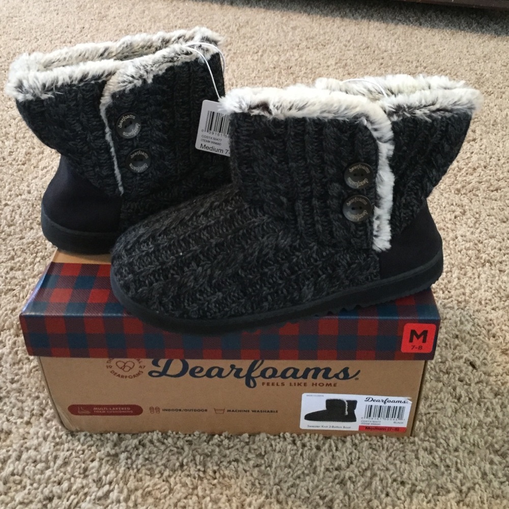 Sweater knit boots