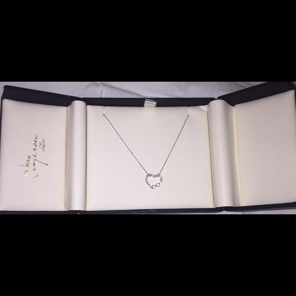Staircase diamond heart necklace - Picture 2 of 6