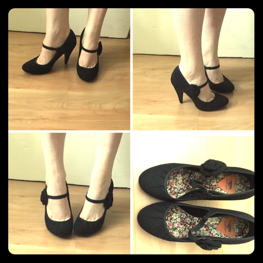 Rocket dog black Mary Jane heels 8.5 once twice