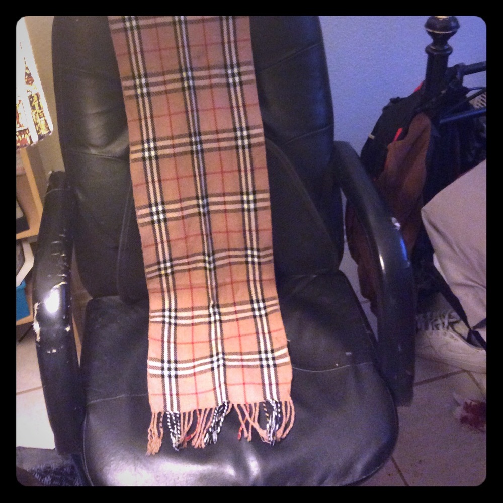 Burberry scarf and XL polo