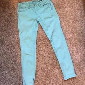 Miss me mint skinny jeans sz 31