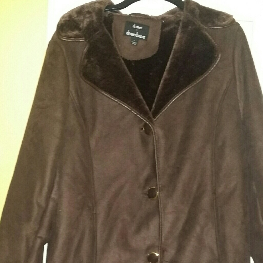 Dennis Basso chocolate color jacket