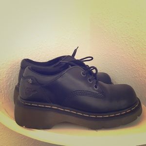 Dr. Martens Chanda Low Black Leather 3 eye Shoes