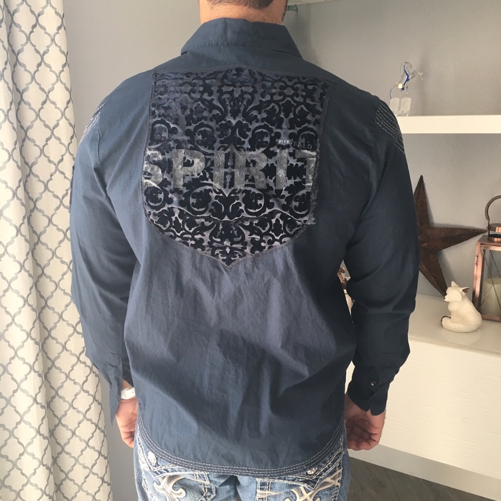 Men's embroidered Buffalo brand shirt M