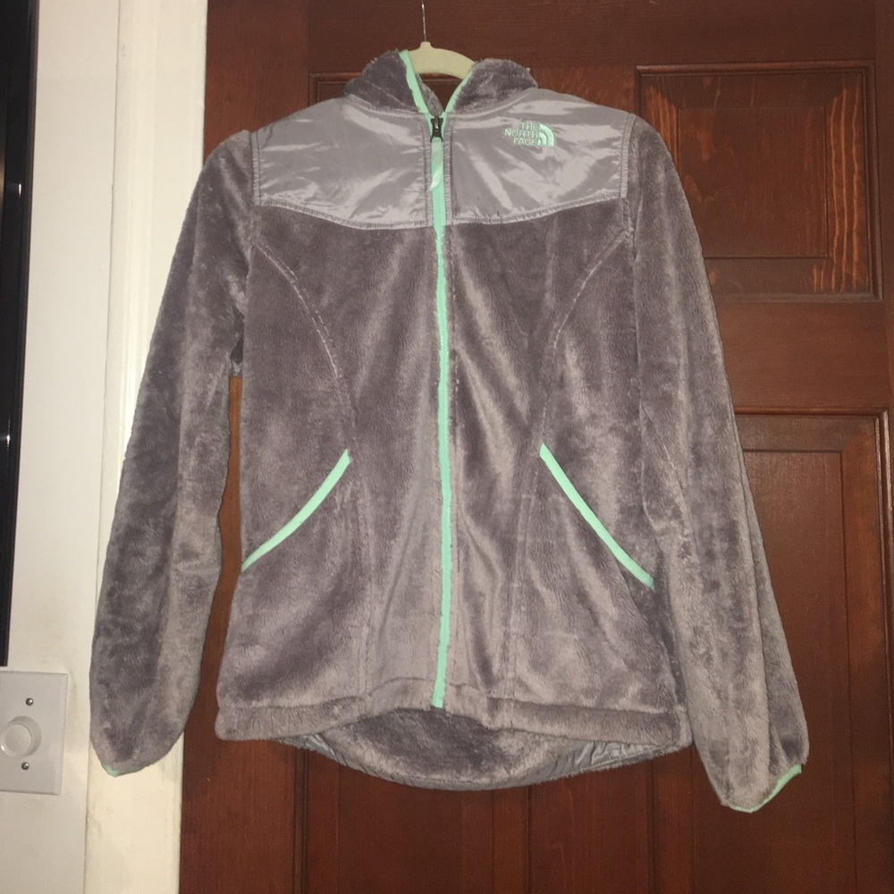 NWOT North Face gray and mint jacket