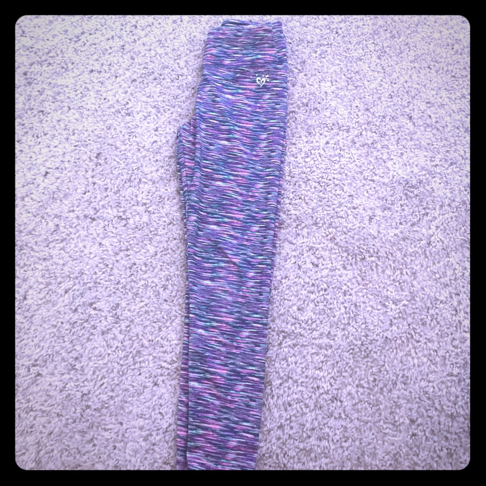 Justice multicolored leggings size 8