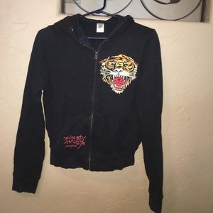 SALE 🇺🇸 ED HARDY Christian Audiger print hoodie