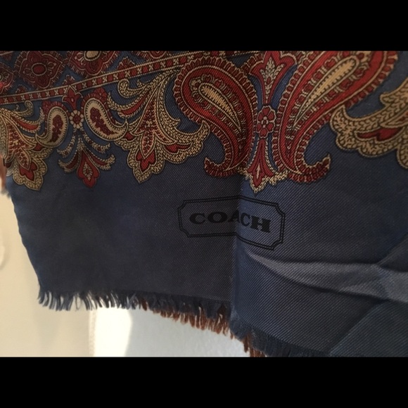 Coach Silk and Cashmere Scarf - Picture 2 of 4
