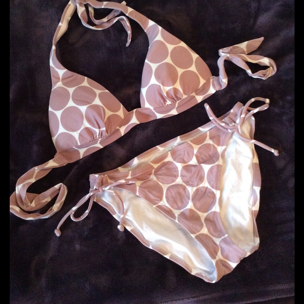 VS mauve polka dot bikini
