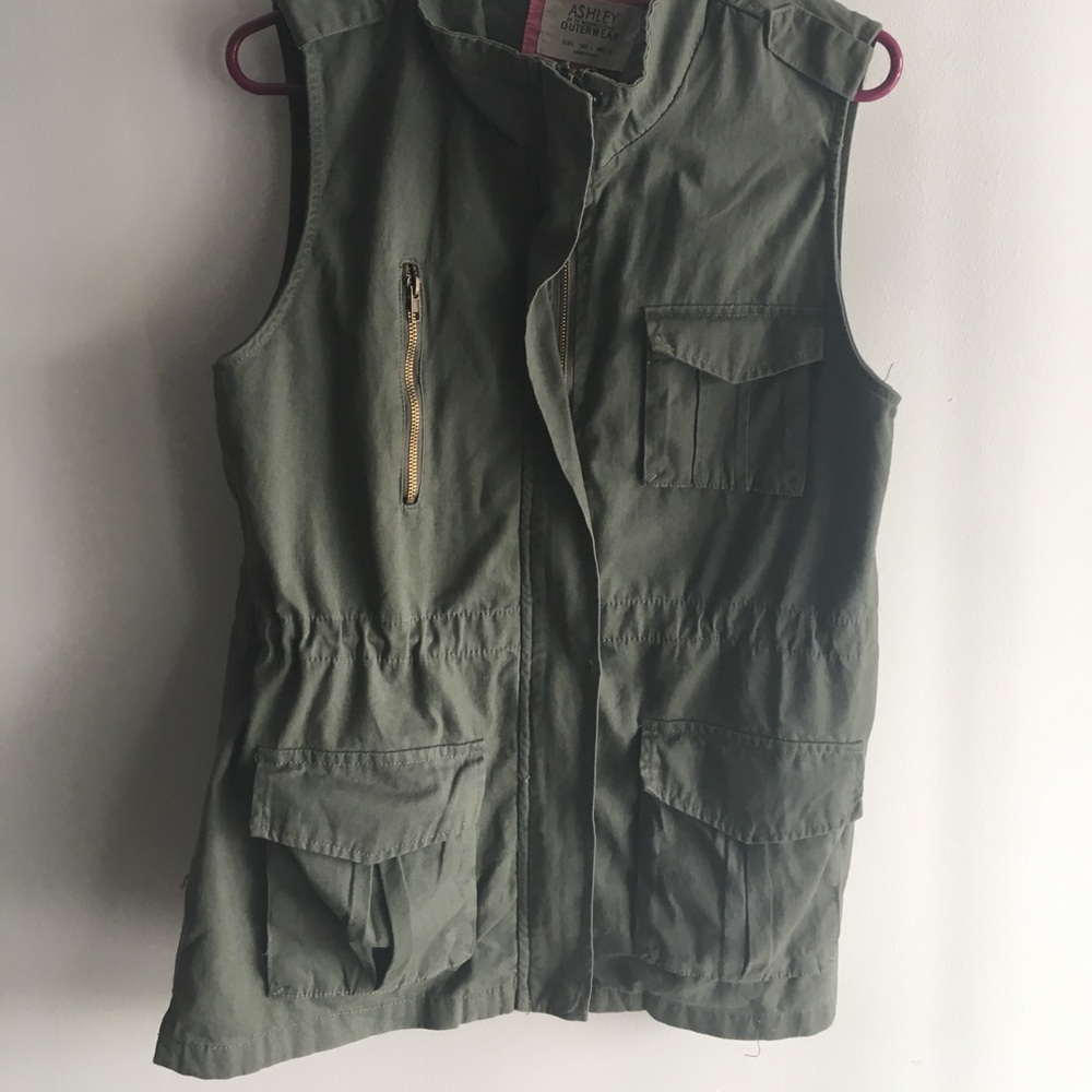 Green Cargo Vest