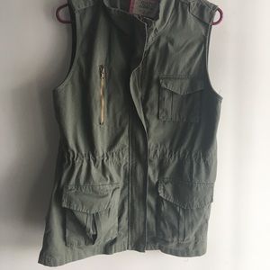 Green Cargo Vest