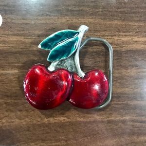 Cherry Rockabilly Belt Buckle