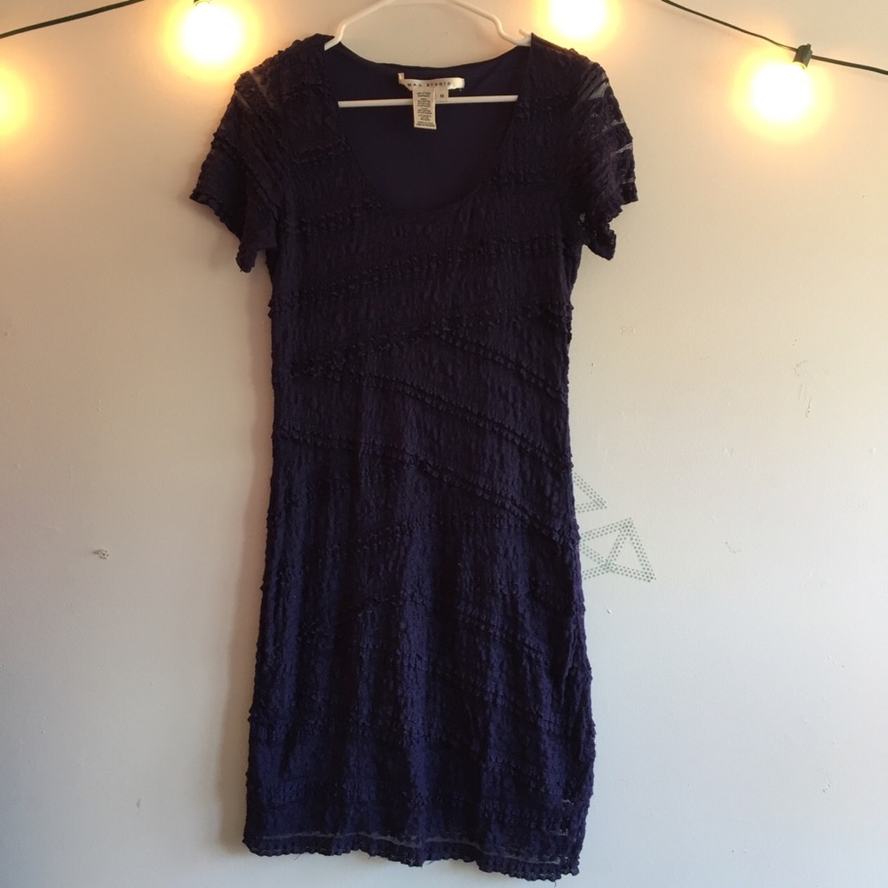 Navy blue mini dress