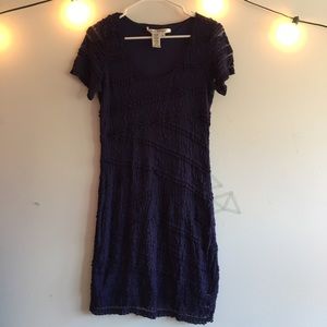 Navy blue mini dress