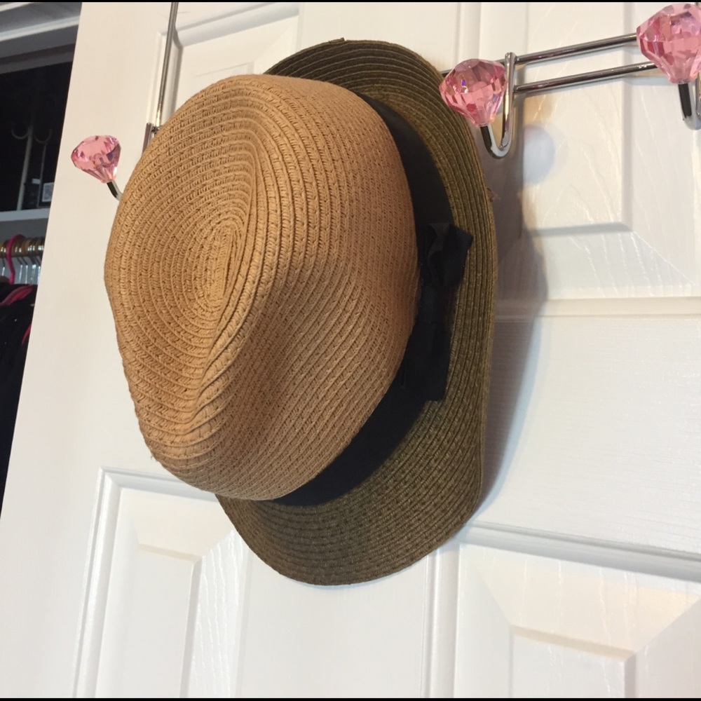 Weaved fedora sun hat