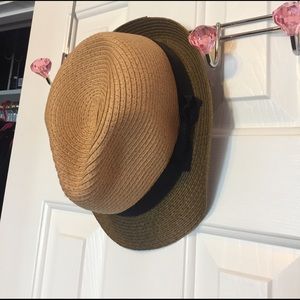 Weaved fedora sun hat
