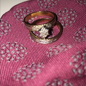 10 ct real diamond set SOLD