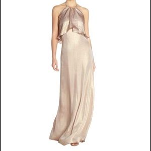 NWT Nouvelle Amsale Rose Gold Lilith Dress