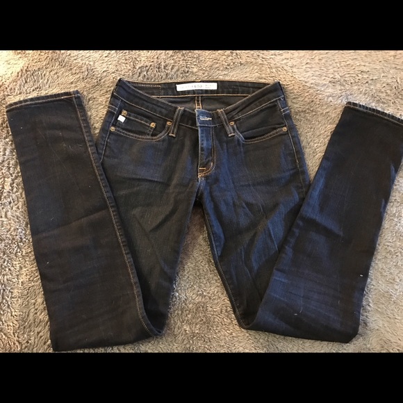Dark Wash Skinny Jeans size 26 - Picture 2 of 3