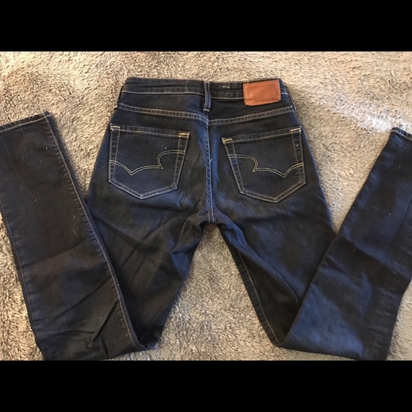 Dark Wash Skinny Jeans size 26 - Picture 3 of 3