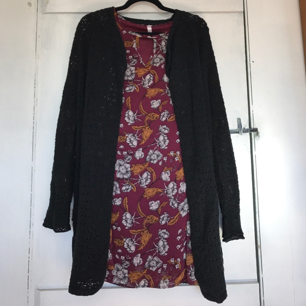 Lucky Brand crocheted sweater