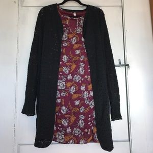 Lucky Brand crocheted sweater