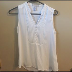 H&M white button up blouse