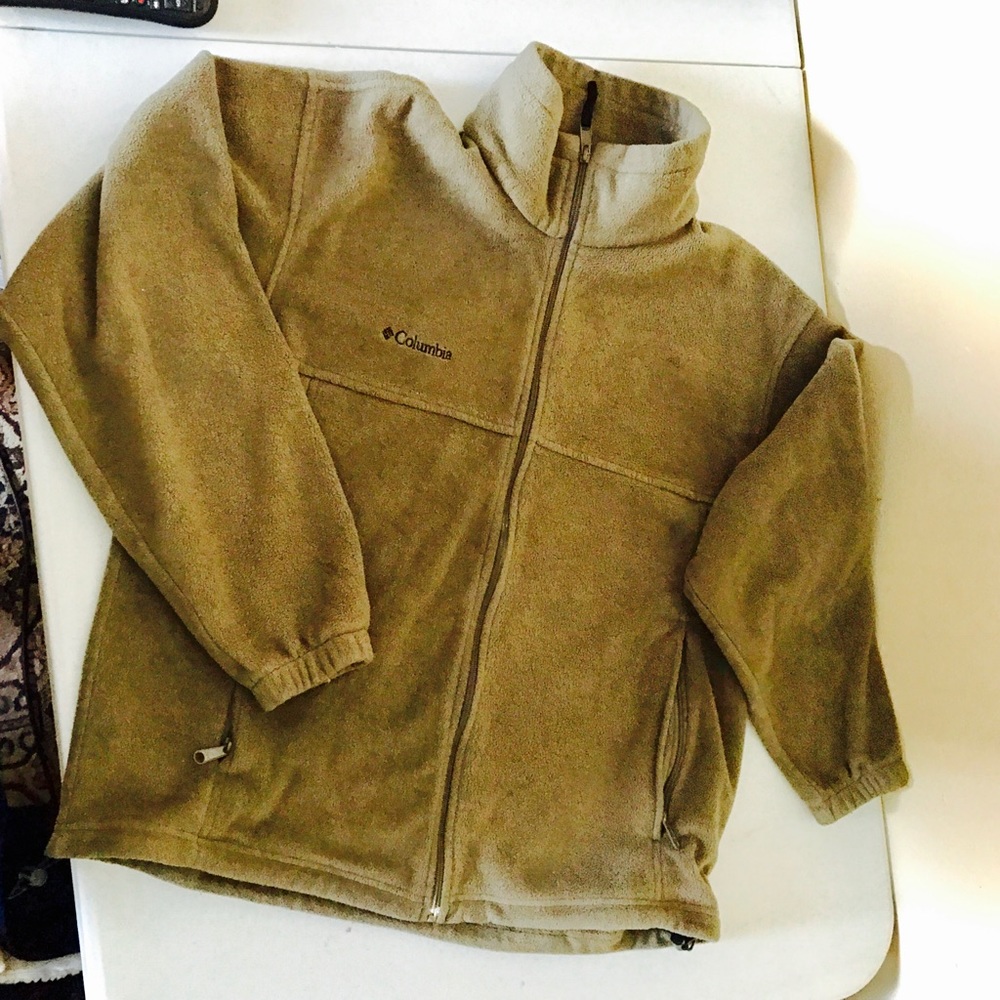 Columbia fleece - Men's L - Brown/Olive used