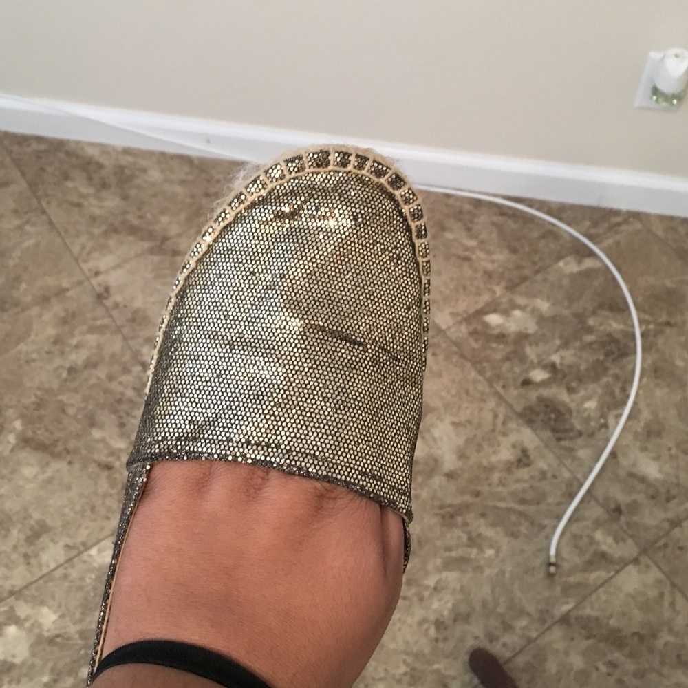 Gold Espadrilles