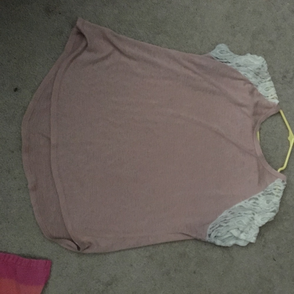 Muted pink woman's 1x shirt