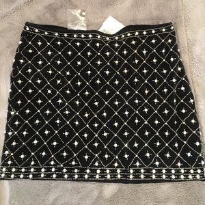 Boston Proper beaded embellished Skirt NWT