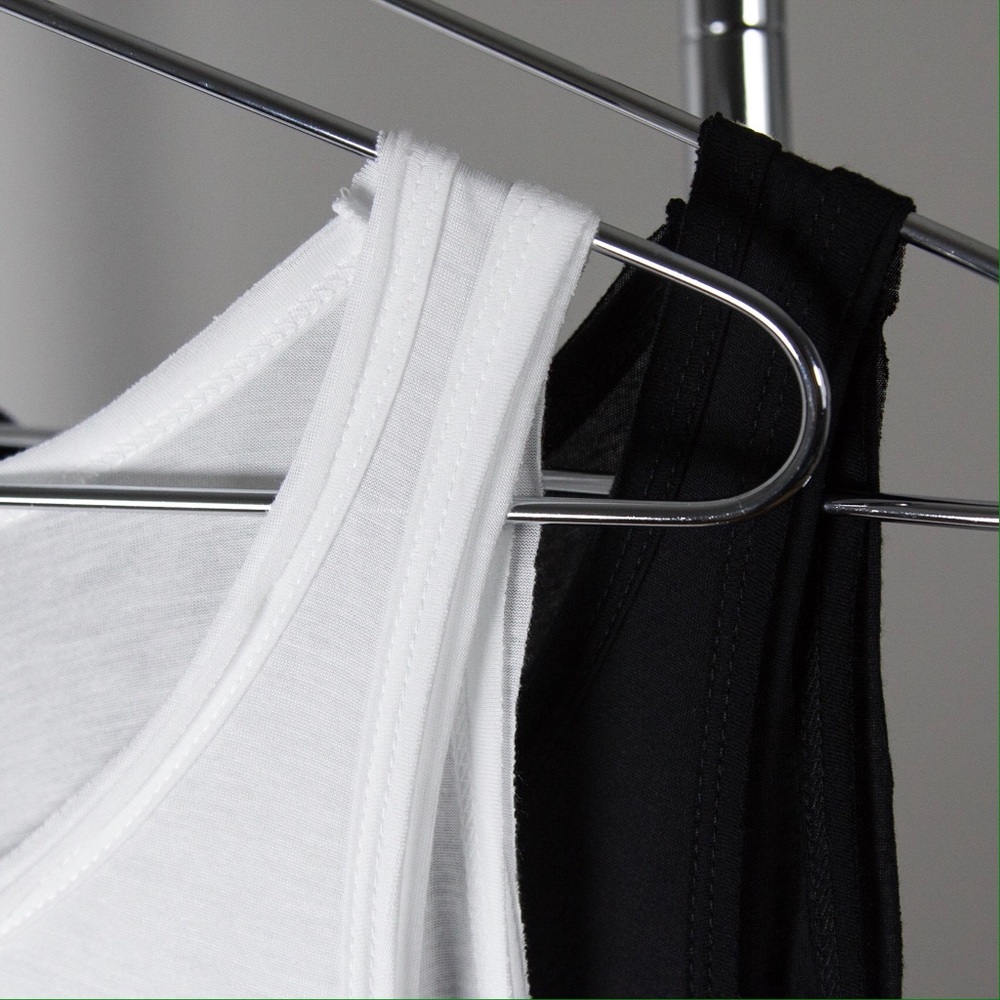 Raw Edge White Tank - Picture 8 of 8