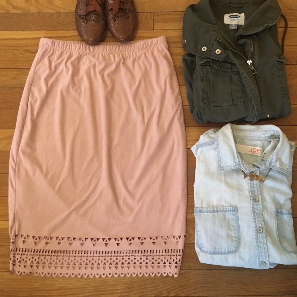 Maurice's Pale Pink Skirt