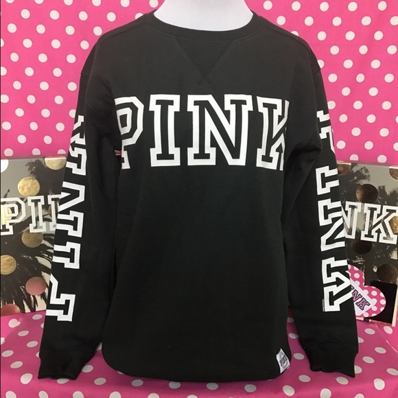 🆕NWT VS PINK dark green campus crew - Picture 2 of 4