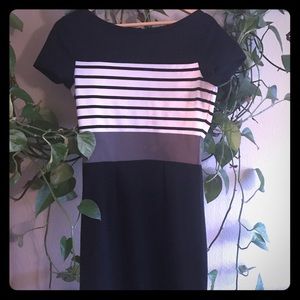 Short sleeved b&w dress by The Limited