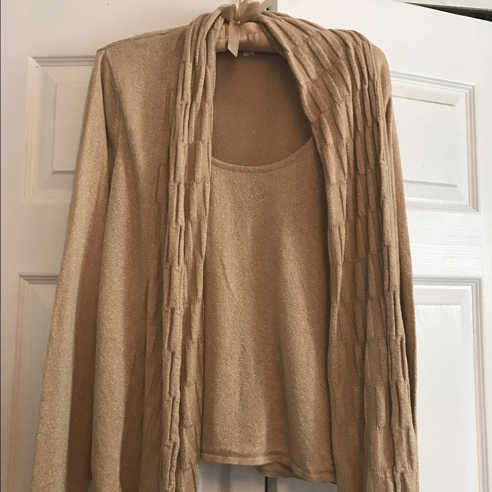 Charter Club Large Gold Sweater