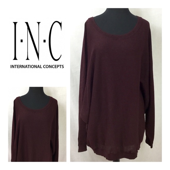 INC International Concepts Sweaters - Glitter Accent Top