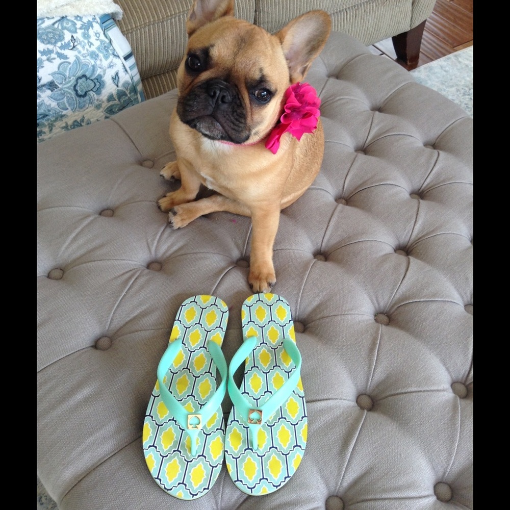 NWOT & Never Worn MINT GREEN Kate Spade Flip Flops