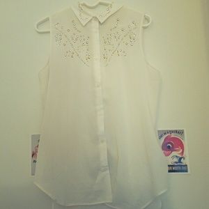 H&M Embelished Sleeveless Top