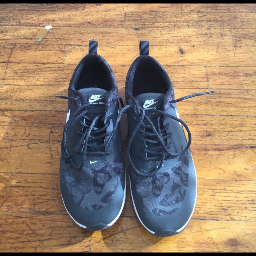 Nike Air Max Thea in black with butterfly prints