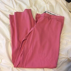 Pink express trousers editor fit.