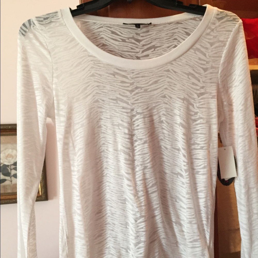 White Zebra print wishful park casual dressy shirt