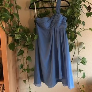 Ocean Blue single strap Bill Levkoff dress